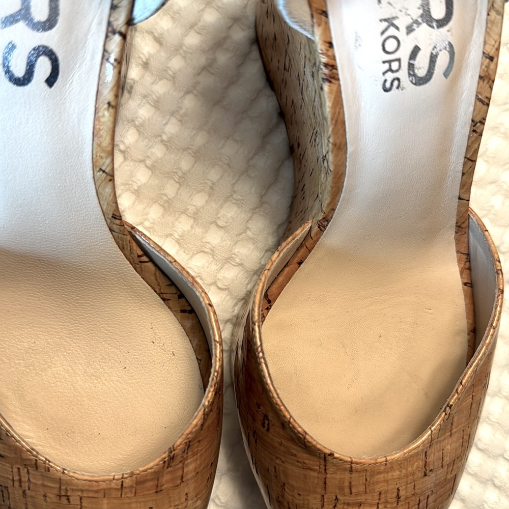 Michael Kors Cork Wedges, Woman’s Size 8.5 - Picture 5 of 15